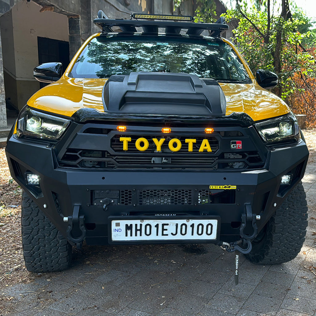 Toyota Hilux - Front Grill GR - Matt Black